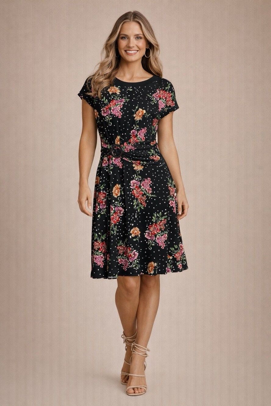 Women's Perceptions Multicolor Dress Size M